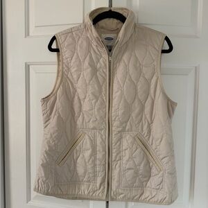 Old Navy Beige Quilted Vest